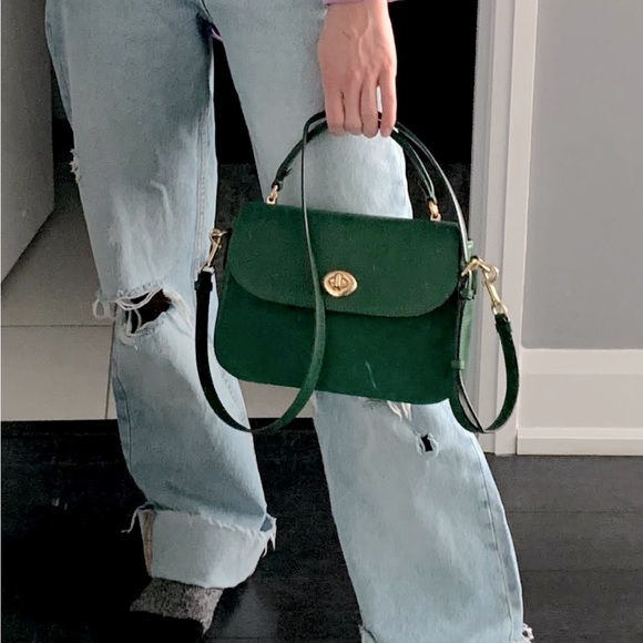 Coach Handbags - Coach Top Handle Crossbody Bag in Green